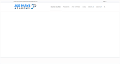 Desktop Screenshot of joeparys.com